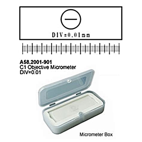 Stage Micrometer Div001 Calibration Slide Stage Micrometer Microscope