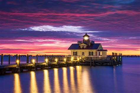 North Carolina Outer Banks Lighthouse Sunrise Manteo Nc Outer Banks