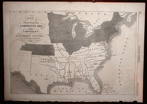 Civil War North And South Map