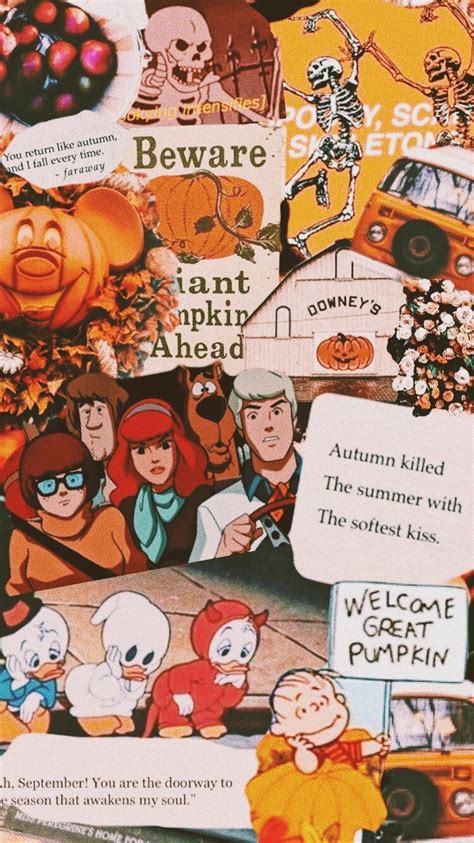 Aesthetic Halloween Collage Desktop Wallpaper