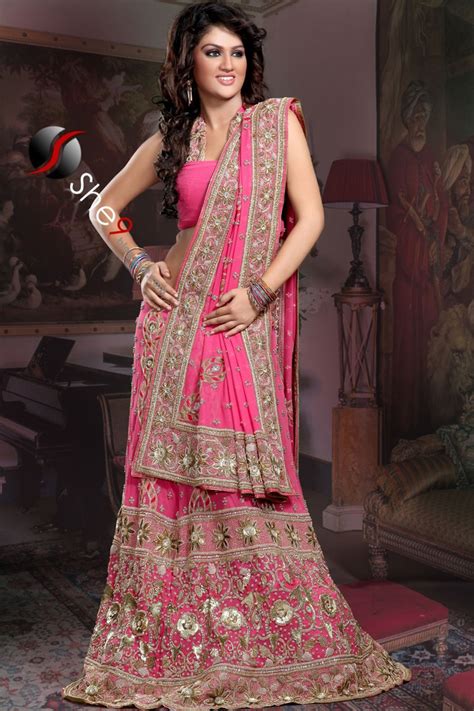 Pretty Pink And Gold Lehenga ~ Indian Marriage Dress Indian Bridal Wear Indian Bridal Dress
