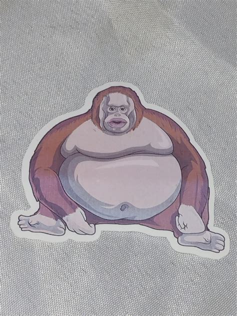 Uh Oh Stinky Monkey Dank Meme Sticker Vinyl Funny Monkey Etsy Uk