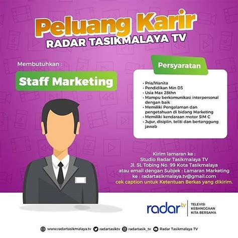 Lowongan kerja resmi tidak pernah memungut biaya apapun. Lowongan Kerja Radar Tasikmalaya 2020 Untuk Radar TV ...