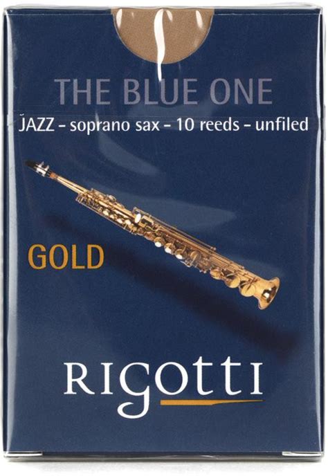 Rigotti Rgjss Gold Jazz Soprano Saxophone Reeds 4 Strong 10 Pack