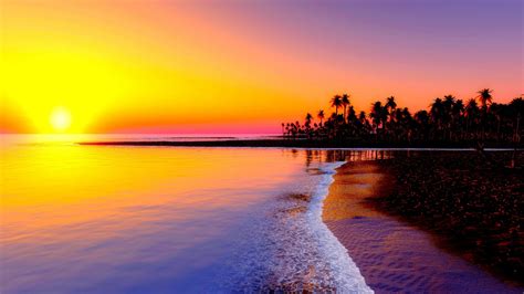 Digital Coastal Sunrise View Beach 4k Hd Beach Wallpapers Hd