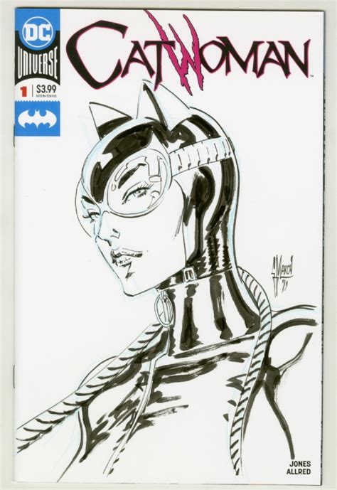 Catwoman Guillem March In Sean Corcorans Sketch Covers Comic Art