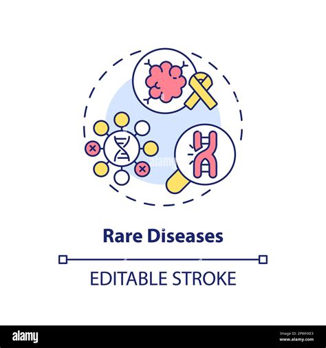 Rare Diseases Concept Icon Stock Vector Image And Art Alamy