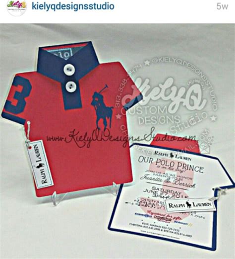 Polo Shirt Invites Polo Baby Shower Baby Shower Themes Bear Party