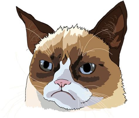 Grumpy Cat Line Drawing Grumpy Cat Cartoon Drawing At Getdrawings Bodenewasurk