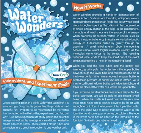 Water Wonders Science2life