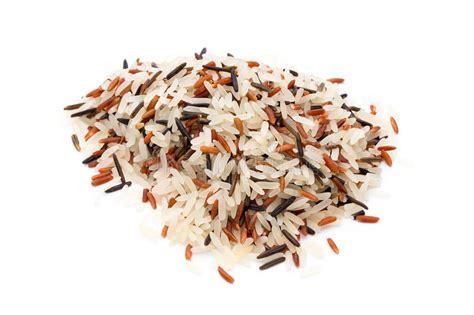 Rice Natural Long Rice Grain For Isolated Background Stock Image