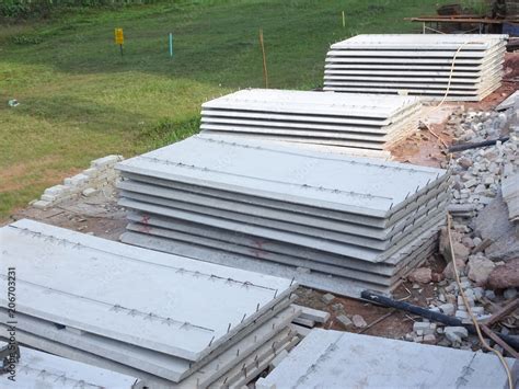 Precast Concrete Slab Fabricated At Factory And Delivered To Site It
