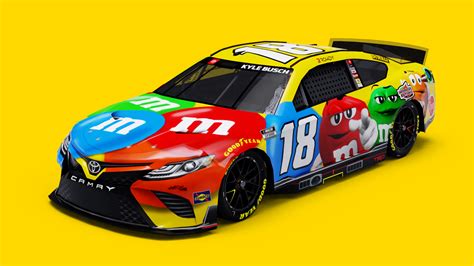 2022 Kyle Busch 18 Mandms Ncs22 La Coliseum Stunod Racing