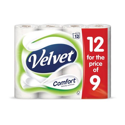 Triple Velvet Toilet Tissue Paper 12 Pack Clarkes Of Cavan