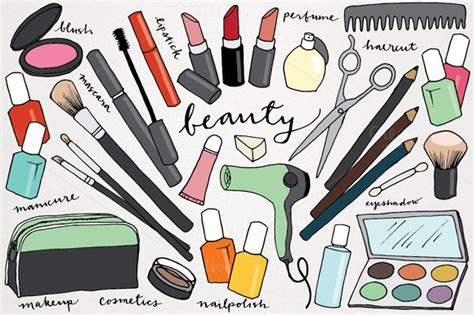 Makeup Clipart Beauty Clipart Mary Kay Printable Clip Art Set Lupon
