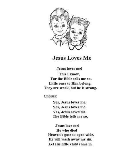Jesus loves the little children cutout activity sheet for. Jesus Love Me Song Coloring Page : Color Luna