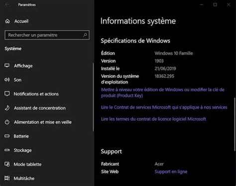Version De Windows 10 Identifier La Version Installée