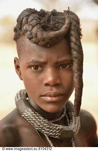 Himba Girl With Typical Hairstyle Himba Girl With Typical Hairstyle