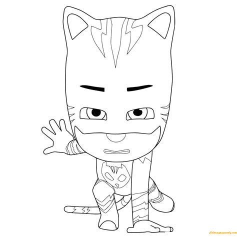 Please download any of our high quality coloring pages for your children. PJ Masks Ready To Fight Coloring Pages - PJ masks Coloring ...