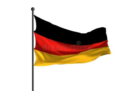 Waving Flag Of Germany 3D Rendering Stock Illustration Illustration