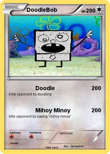 Pokémon Doodlebob 41 41 Doodle My Pokemon Card