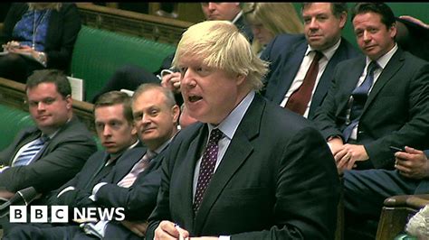 Boris Johnson Likens Gchq Spy Claims To Gnat On Rhino Bbc News