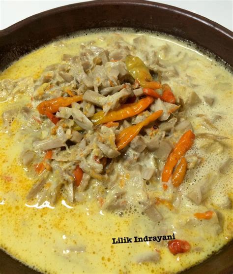 Potong daging kambing sesuai selera. Lodeh Nangka Bumbu Pedes Simple by Lilik Indrayani