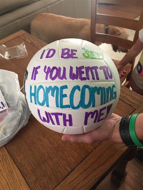 Volleyball Homecoming Proposal Shorthaircutstylesposts