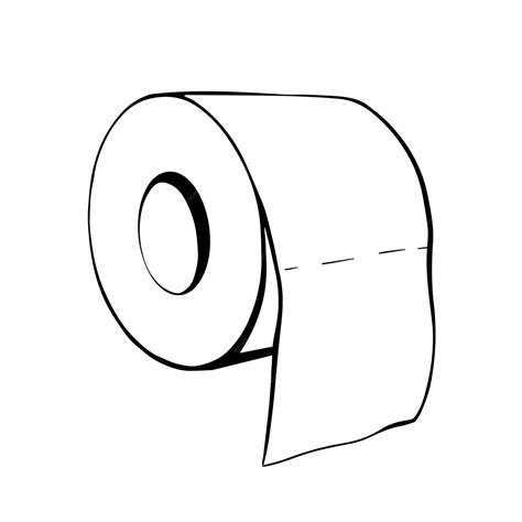 Premium Vector A Roll Of Toilet Paper In The Doodle Style Handdrawn
