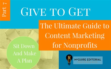 Nonprofit Marketing Plan Best Practices For Content Development