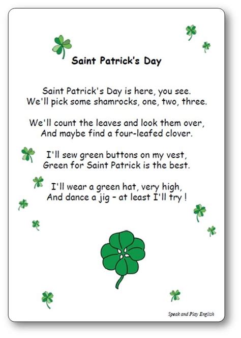 St Patrick Day Image Yahoo Image Search Results Comptines