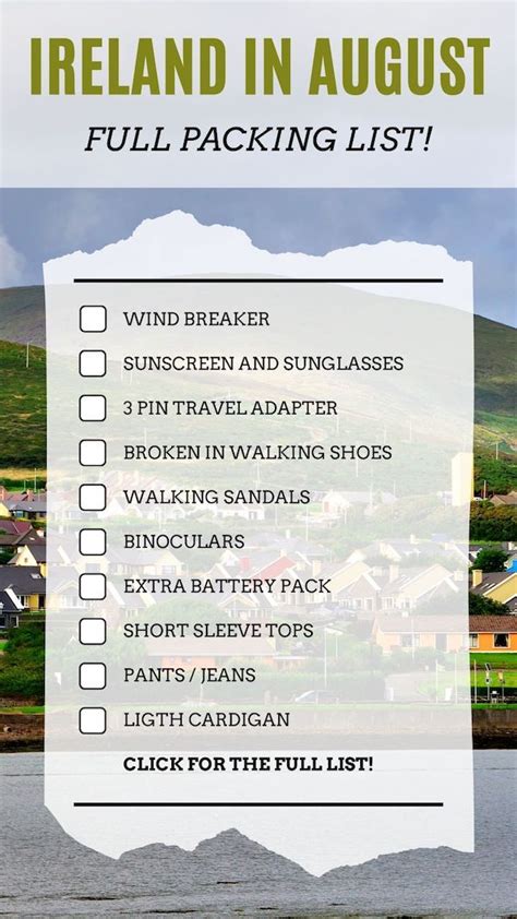 What To Pack For Ireland In August Full Packing List What To Wear In