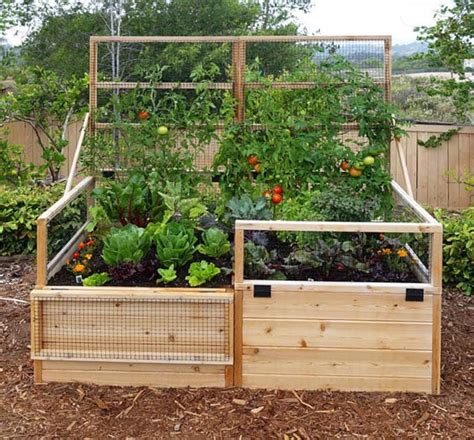 Easy tutorials & designs to build raised beds or vegetable & flower garden box planters with inexpensive materials! 20 Amazing DIY Raised Bed Gardens - A Piece Of Rainbow