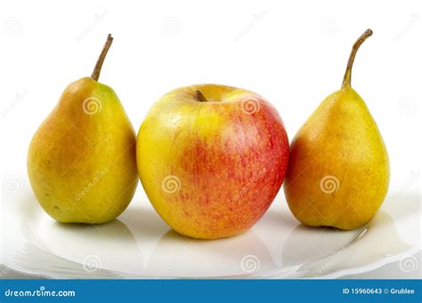 Pears And Apple Stock Image Image Of Appple Fruit Pears 15960643