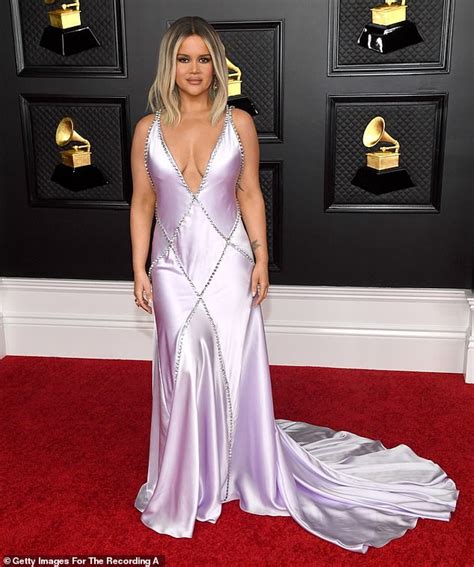 Rodriguez/getty images for the recording academy). Grammys 2021: Maren Morris wears low-cut silk Dolce ...