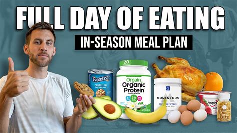My Full Day Of Eating Pro Footballers In Season Meal Plan Youtube