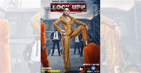 Lock Upp Poster Kangana Ranaut Looks Bold And Glamorous In Her First