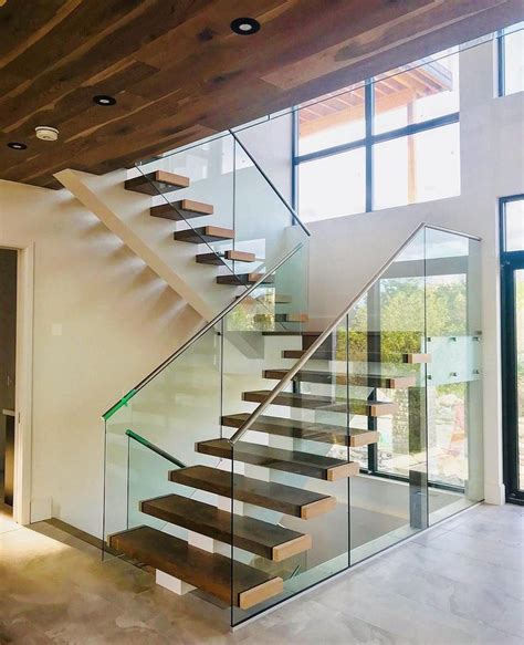 77 Elegant Stock Of Single Stringer Steel Stairs Modern Stairs Glass