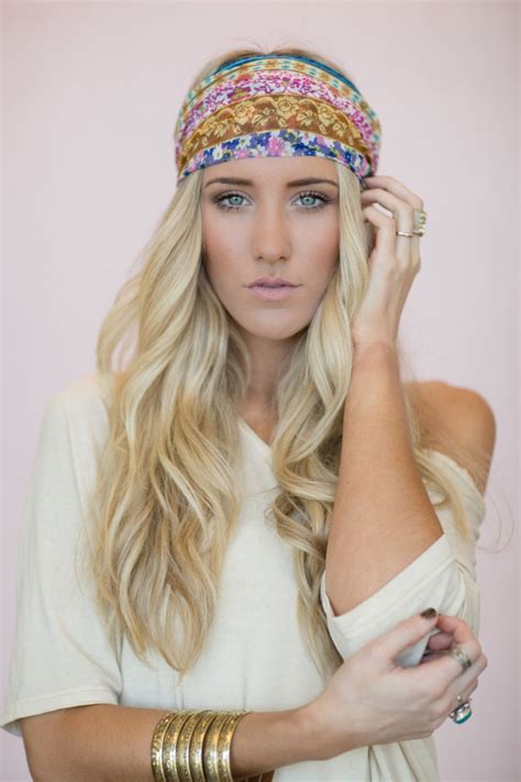 Silk hair wraps are big news right now. Pin by Kelly Entzminger on Bohemian/Hippie | Boho headband ...