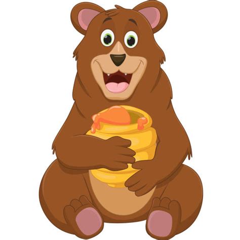 Bear Eating Honey Illustrations Royalty Free Vector Graphics And Clip Art Istock