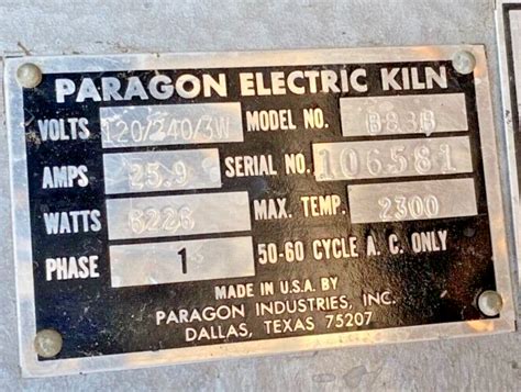 Paragon Electric Kiln Ebay