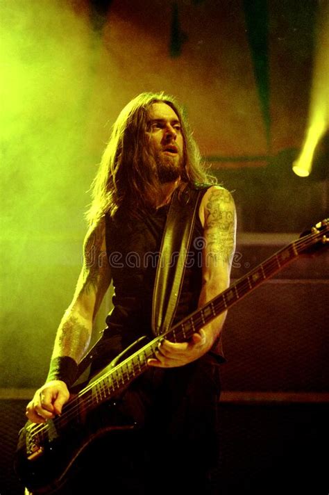 The Bassist Of Pantera Rex Brown During The Concert Editorial