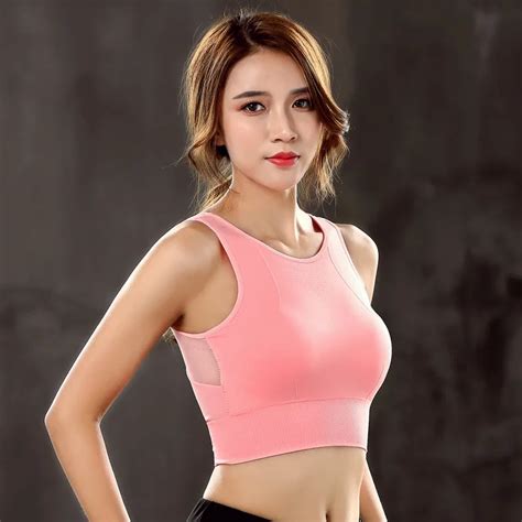 back mesh sports bra quick dry shockproof fitness yoga run sports bra without underwire sports