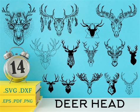 Deer SVG / Deer Head SVG / Deer Clipart / Symbols / Deer Head Clipart / Wild Animals / Deer 