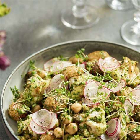 Rostad Potatis Och Blomk L Med Salsa Verde Recept Ica Se