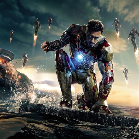 Iron Man 3 Marvel Robert Downey Jr Tony Stark iPad Air Wallpapers Free