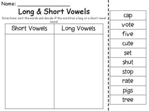 Free Printable Short Vowel Worksheets For Pre K And Kindergarten