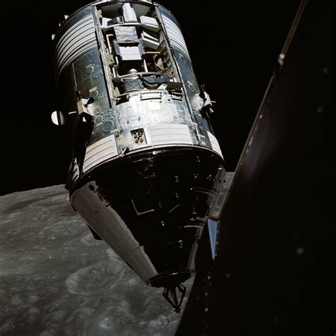 An Excellent View Of The Apollo 17 Command And Service Modules Csm Photographed From The Lunar