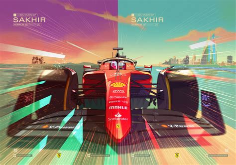 Formula 1 2022 F1 Ferrari Grand Prix Race Cover Art Poster Dvd