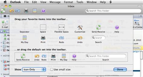 The macos menu bar is a great place for quickly accessing system and application functions using menu extras or menulets, but it can get cluttered pretty quickly as plenty of menu bar icons offer useful shortcuts to app and system functions, and may take up permanent residence on your screen. Customize the Outlook Toolbar in Office 2011 for Mac - dummies